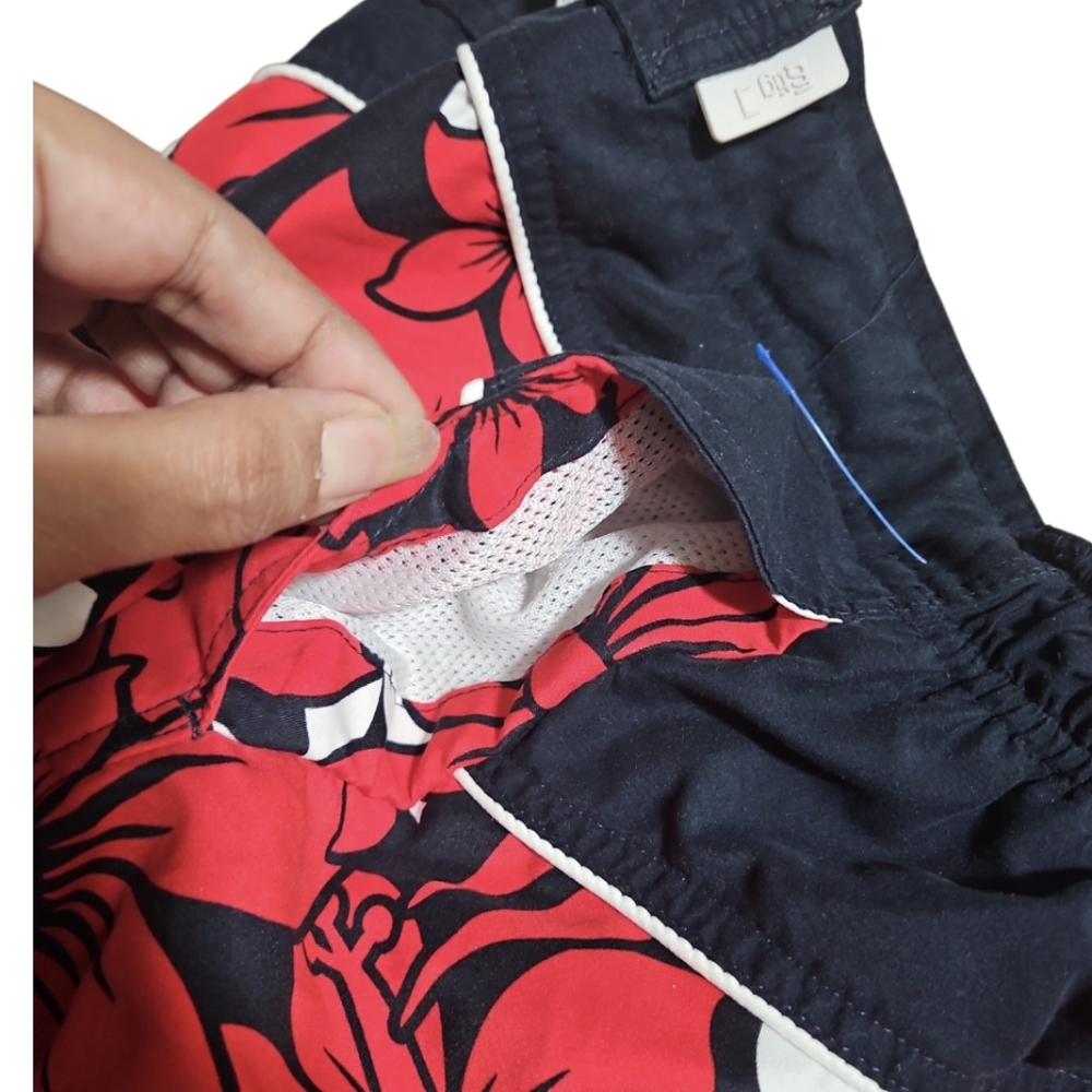 Red Floral Swim Shorts Surf Gear STIG M 4th of July Pre-owned Circular Fashion - Picture 7 of 17